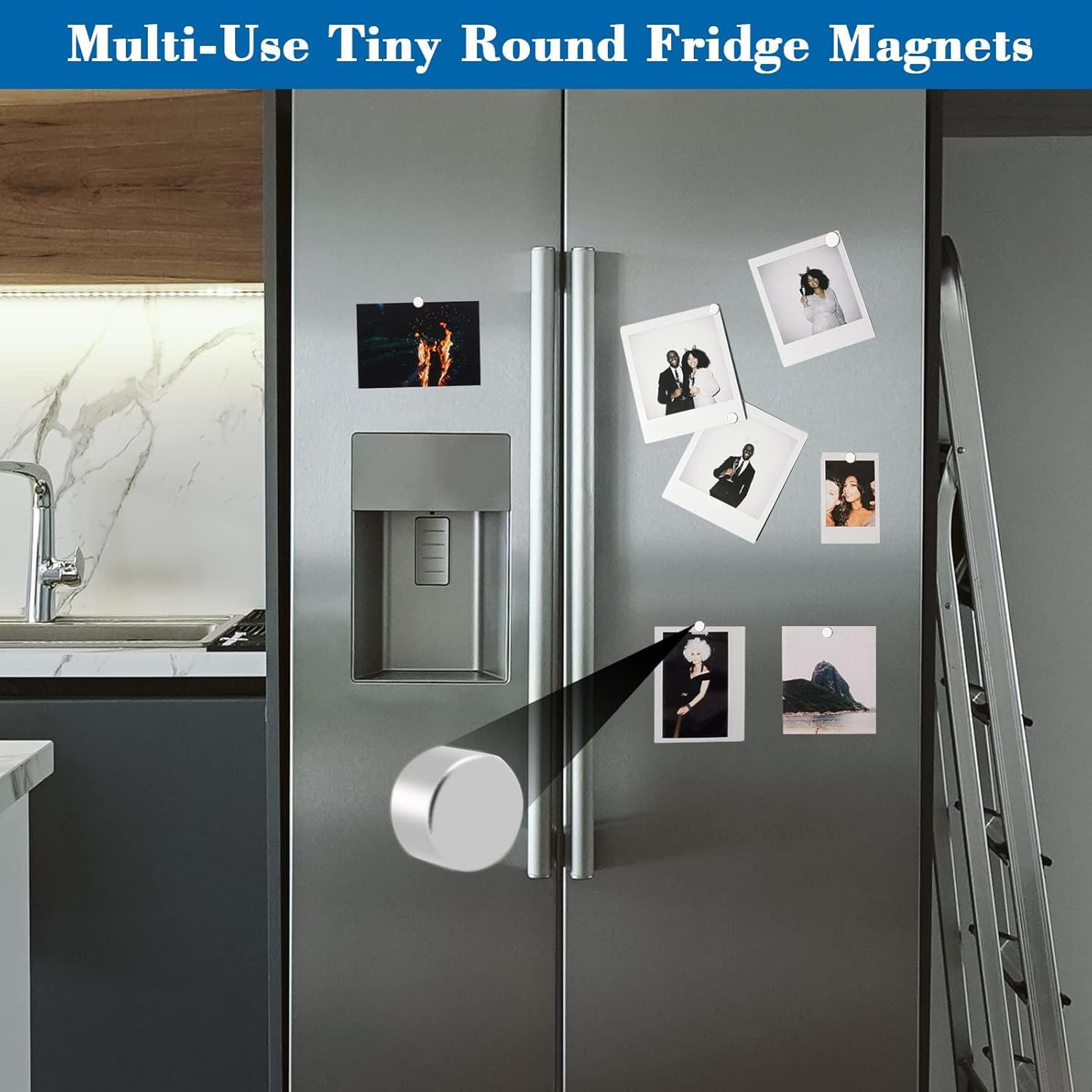 TRYMAG Small Neodymium Magnets, 3 Different Size Refrigerator Magnet 60Pcs — Amazon image 6