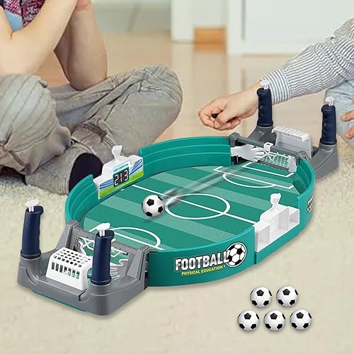 Miniatura 5 de Colaxi Mini juegos de pinball de fútbol de mesa, estilo arcade, tablero de mesa de pinball, juguete interactivo, juegos de fútbol para fiestas de