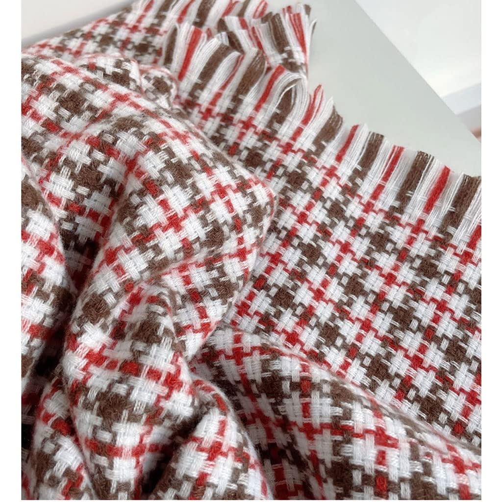 Sciarpa Scialle Addensare Caldi Imitazione Sciarpa Cashmere For Le Donne Natale Classico Plaid Lungo Inverno Coperta Invernale Involucri E Sciarpe Stola Elegante