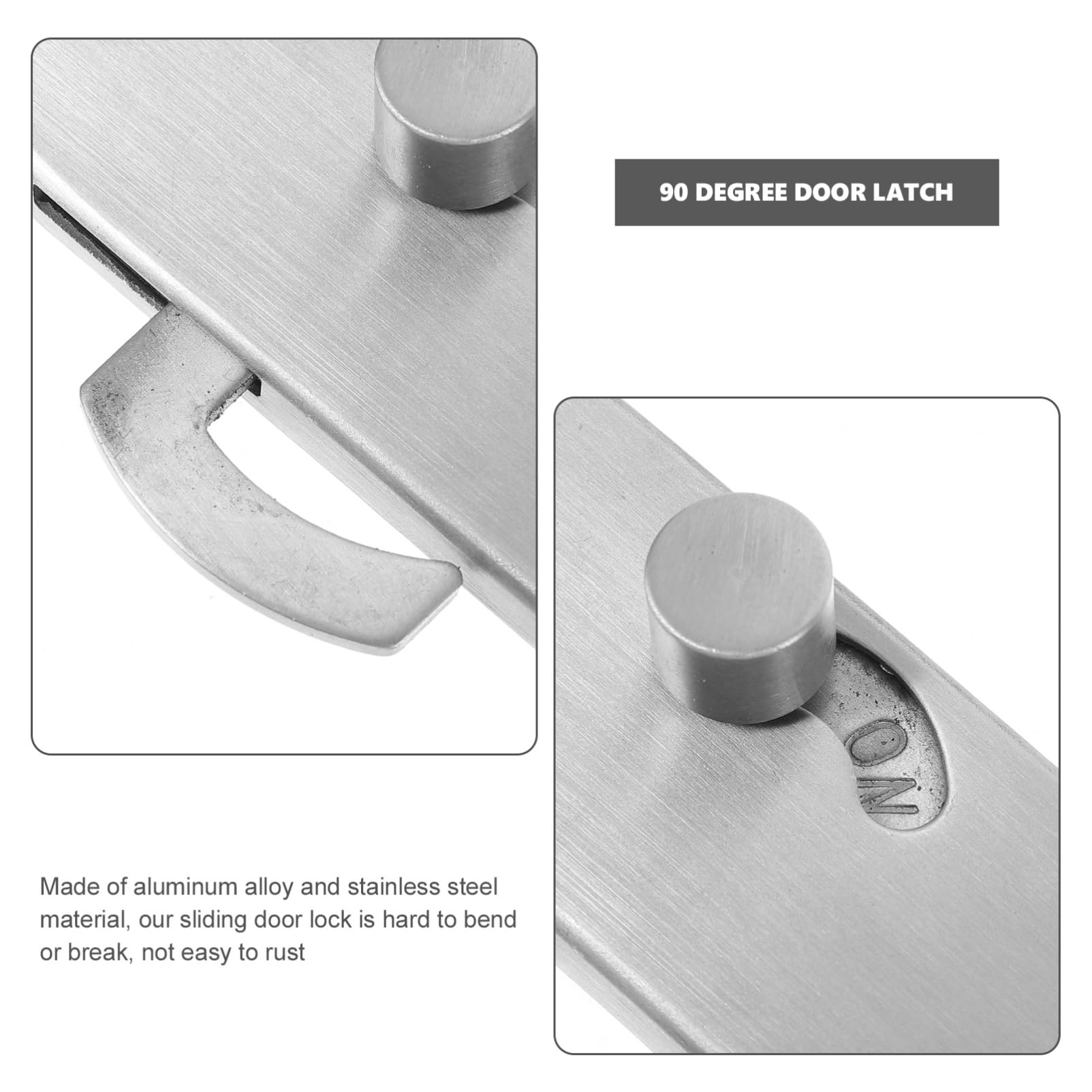 ULTECHNOVO 3stücke Sliding Door Lock Latch Einfach Zu Installierender Privatsphäre-riegel Für Schiebetüren Und Scheunentüren Inkl Montageschrauben Sicher Und Zuverlässig