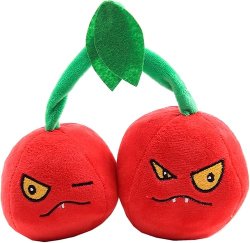 Juguetes de peluche de plantas de peluche, figuras de muñeca de regalo de cumpleaños para niños (cerezas dobles)
