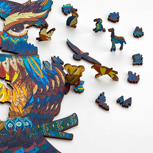 Miniatura 4 de Rompecabezas de búho - Rompecabezas de madera únicos para adultos y niños - Los rompecabezas para adultos más geniales perfectos para la familia -