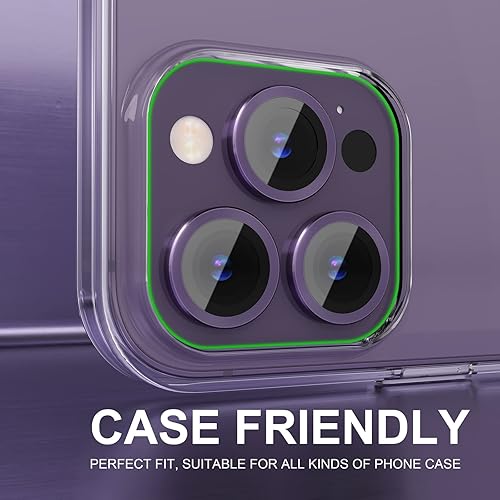 Miniatura 39 de Choiche Protector de lente de cámara compatible con iPhone 14 Pro/iPhone 14 Pro Max, protector de pantalla de vidrio templado 9H, accesorios