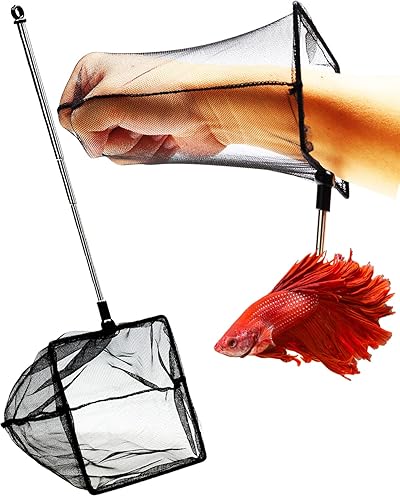 Aquarium Betta Fish Net Protect Delicate Fin, Soft Fine Deep