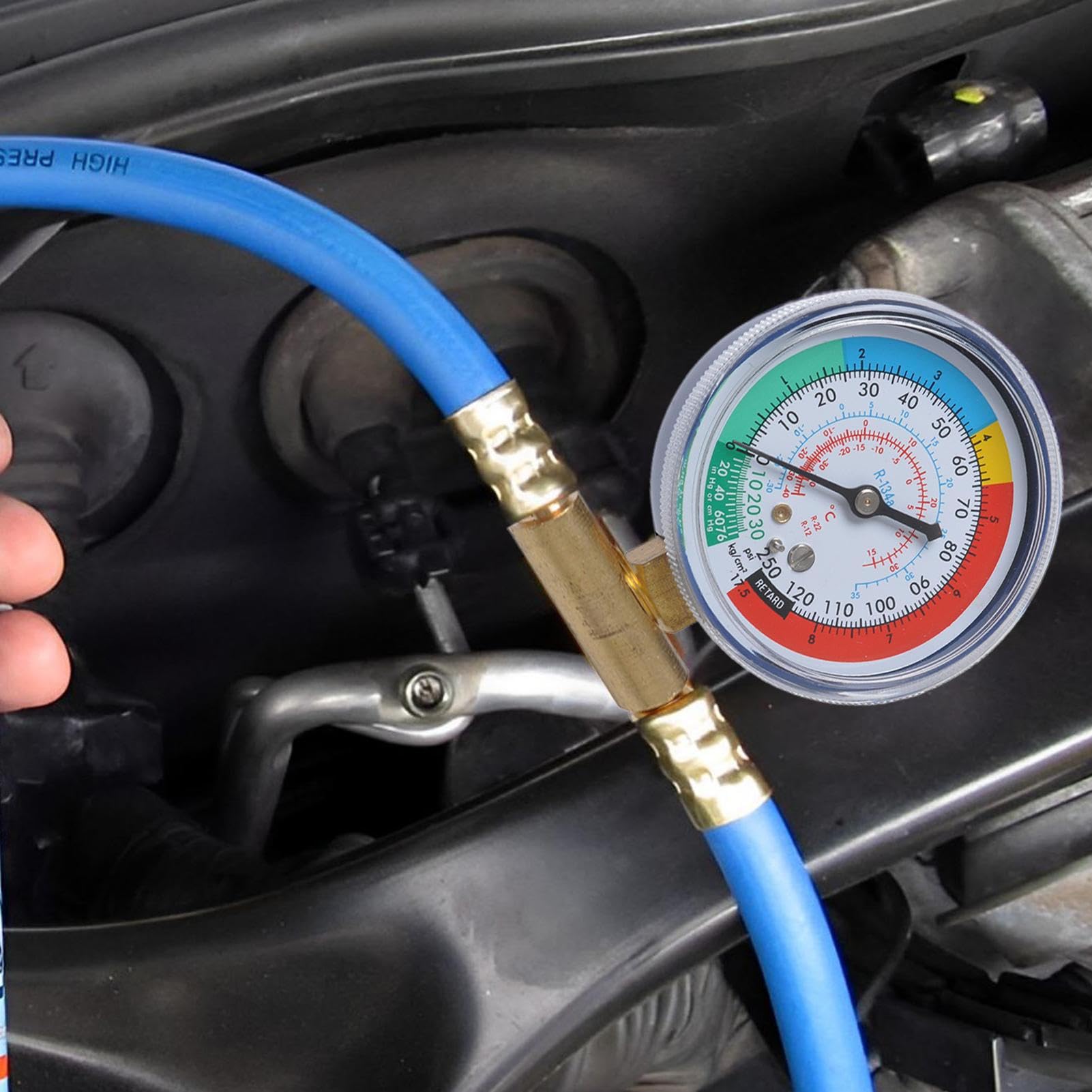 Kit Ricarica Gas R134a Rilevamento Perdite Ricarica Diagnostica | Kit Ricarica Refrigerante R-134a Diagnosi Refrigerante, Auto, Rilevamento Perdite Auto, Riparazione Cavi Per Veicoli E Casa