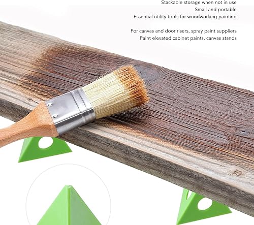 Miniatura 2 de ViaGasaFamido Juego de 6 soportes de pirámide para pintor, mini soportes de pintura de cono, soporte de pintura de gabinete extraíble para soportes