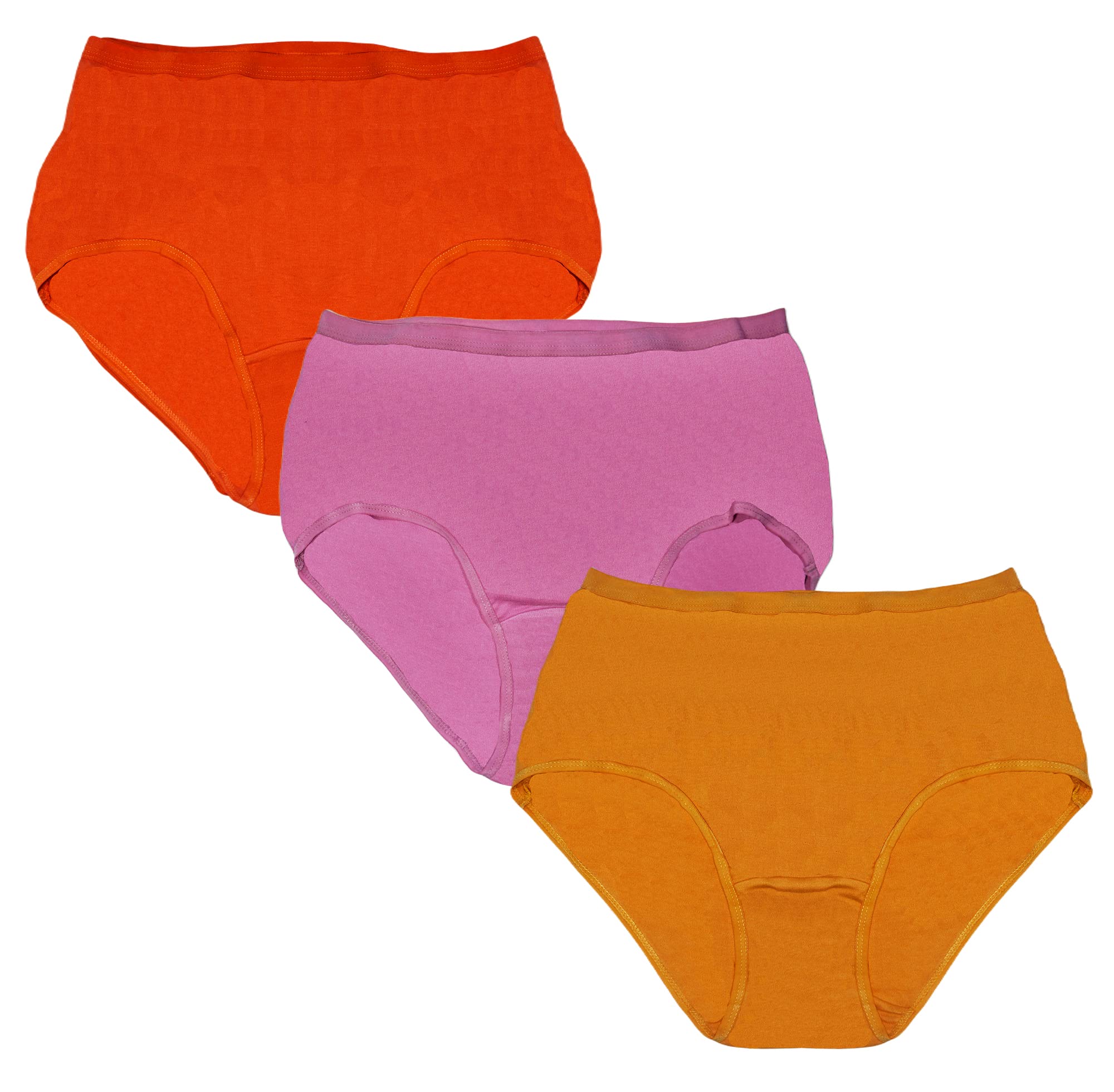 GenericRED Rose Women's Sulbha NX Solid Printed Panty / Hipster - Combo Pack of 3(XL)