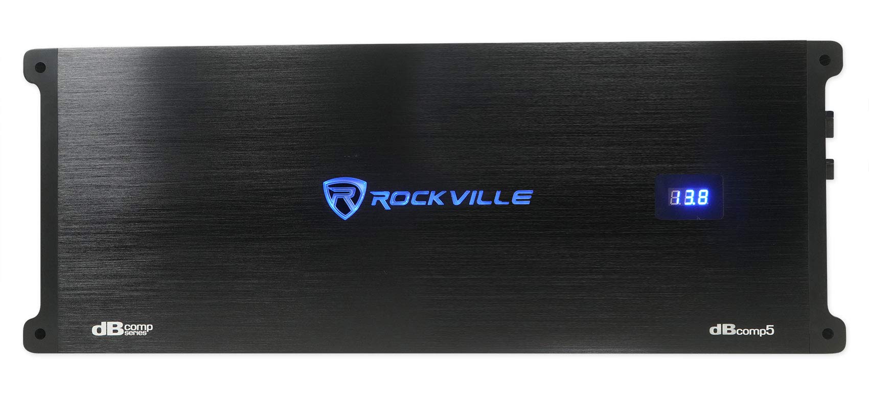 Rockville dBcomp5 Competition 3500W Mono 1-Ohm Car Amplifier, Dyno-Certified, MOSFET, Adjustable Crossover, Remote Sub Control, Perfect for Car Audio
