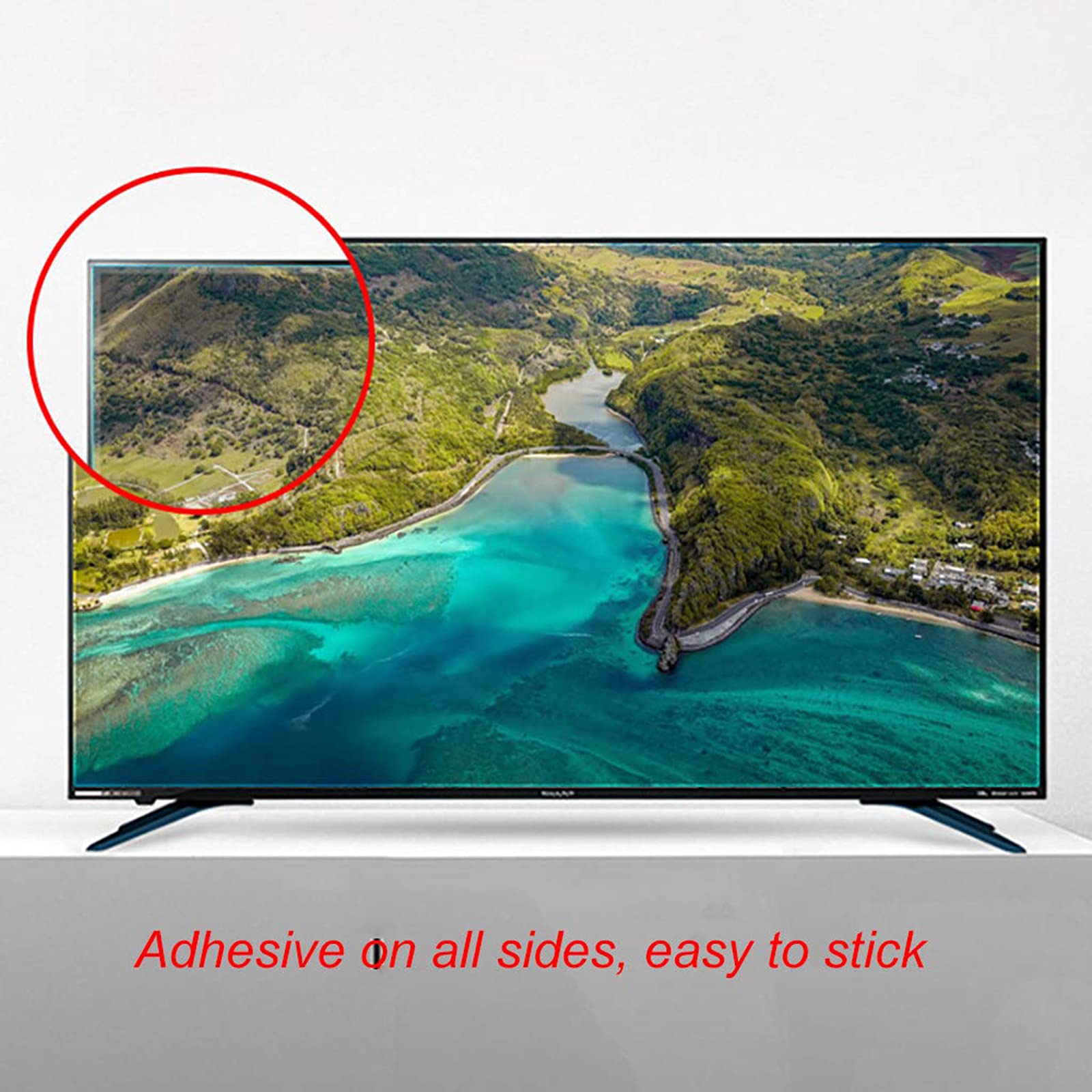 49-50 Zoll Tv Entspiegelungsfolie, LCD-displayschutz, Anti-Strahlung Anti-blaulicht Augenschutz, Helfen Sie Besser Zu Schlafen,HD-50in(1101X620) mm