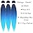 Blue Braiding Hair Pre Stretched Synthetic Hair for Braiding Fake Hair Braiding Blue