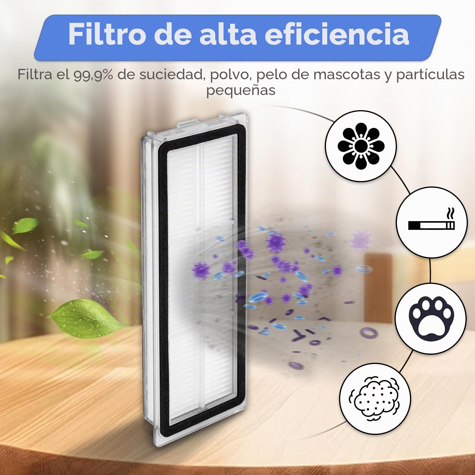 (14 unidades) H40 Piezas de repuesto Compatible con Xiaomi H40 Robot Aspirador, 1 Cepillo Roll, 3 Filtros HEPA, 4 Bolsas de polvo, 2 Cojines para mopa, 4 cepillos laterales, Juego de accesorios