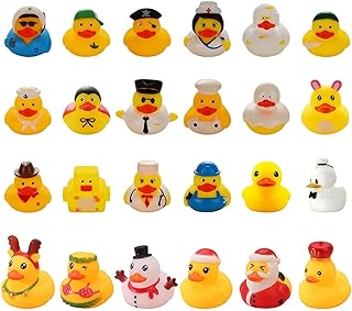 Ducks Advent Calendar, Countdown advent calendar, 24 Days Christmas calendar Toys, Rubber ducks funny Christmas Calendars, colourful DIY ducks advent Christmas Decoration pieces for children