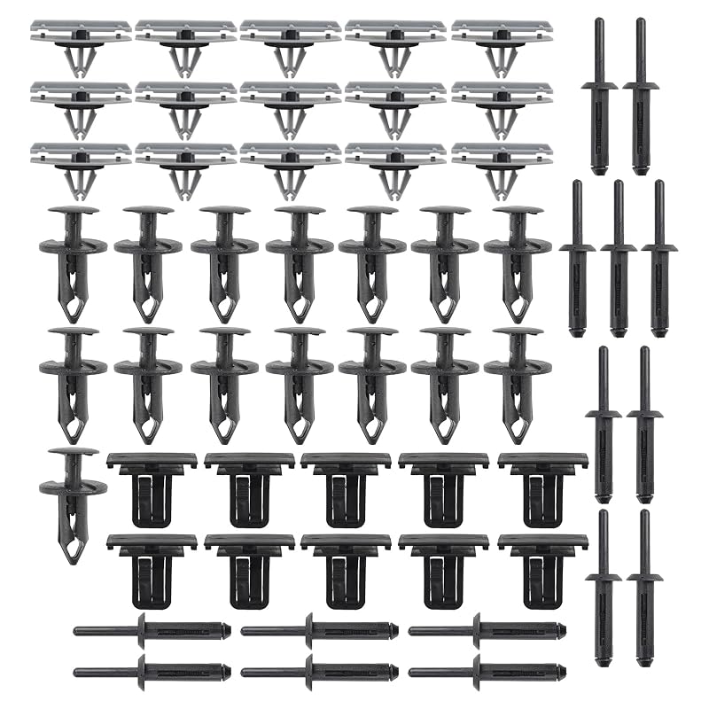Kit de grampos e rebites do para-lama Topkidame para Jeep Liberty – 55 peças