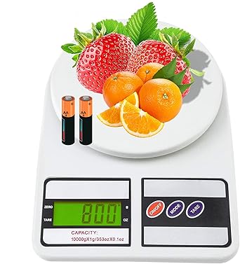 Black Olive wieght. machine for kitchen Multipurpose Portable Electronic Digital Weighing Scale Weight Machine (10 Kg - with Back Light)