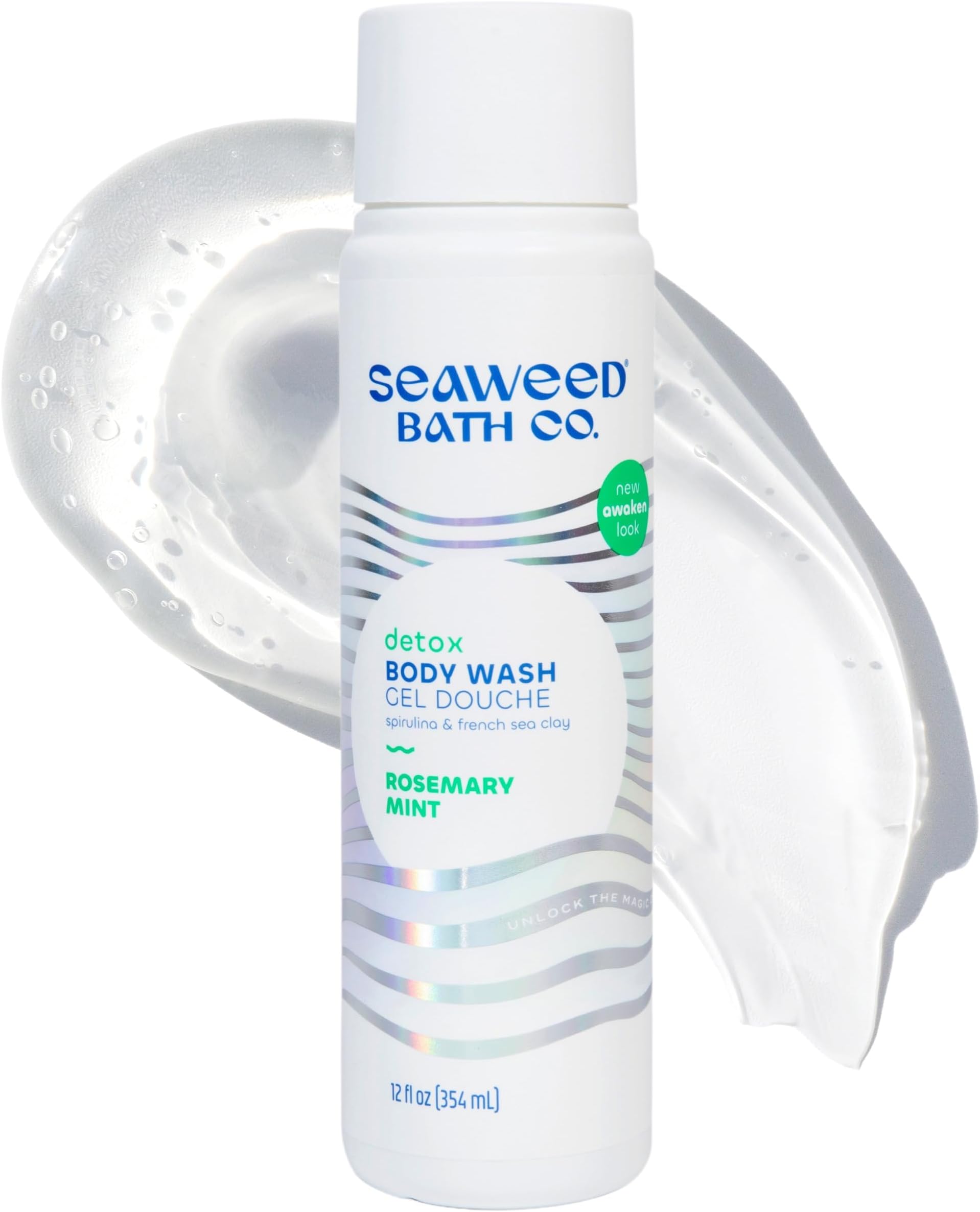 Purifying Detox Body Wash, Awaken Scent (Rosemary and Mint), 12 fl. oz.