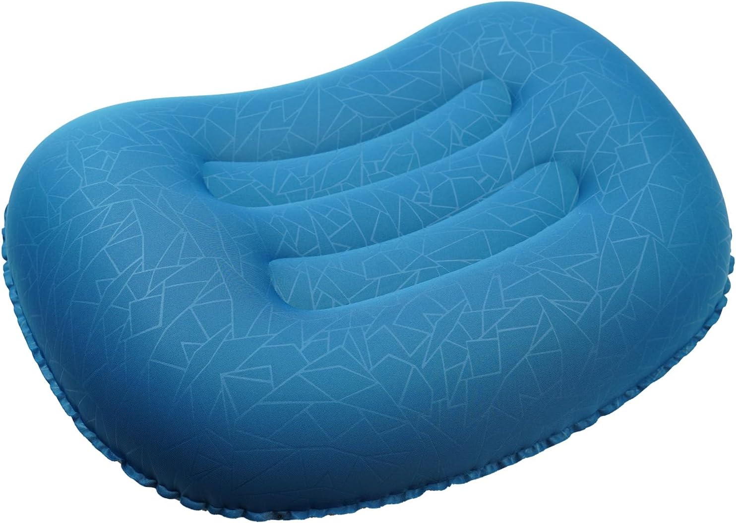 RLXMARTD Ultralight Inflatable Camping Pillow, Compressible Travel Neck Support, Blue (Sky Blue No Tie)