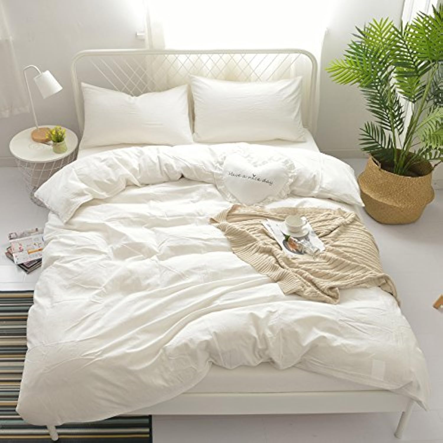 Rural Dandelion 100% Washed Cotton Duvet Cover
