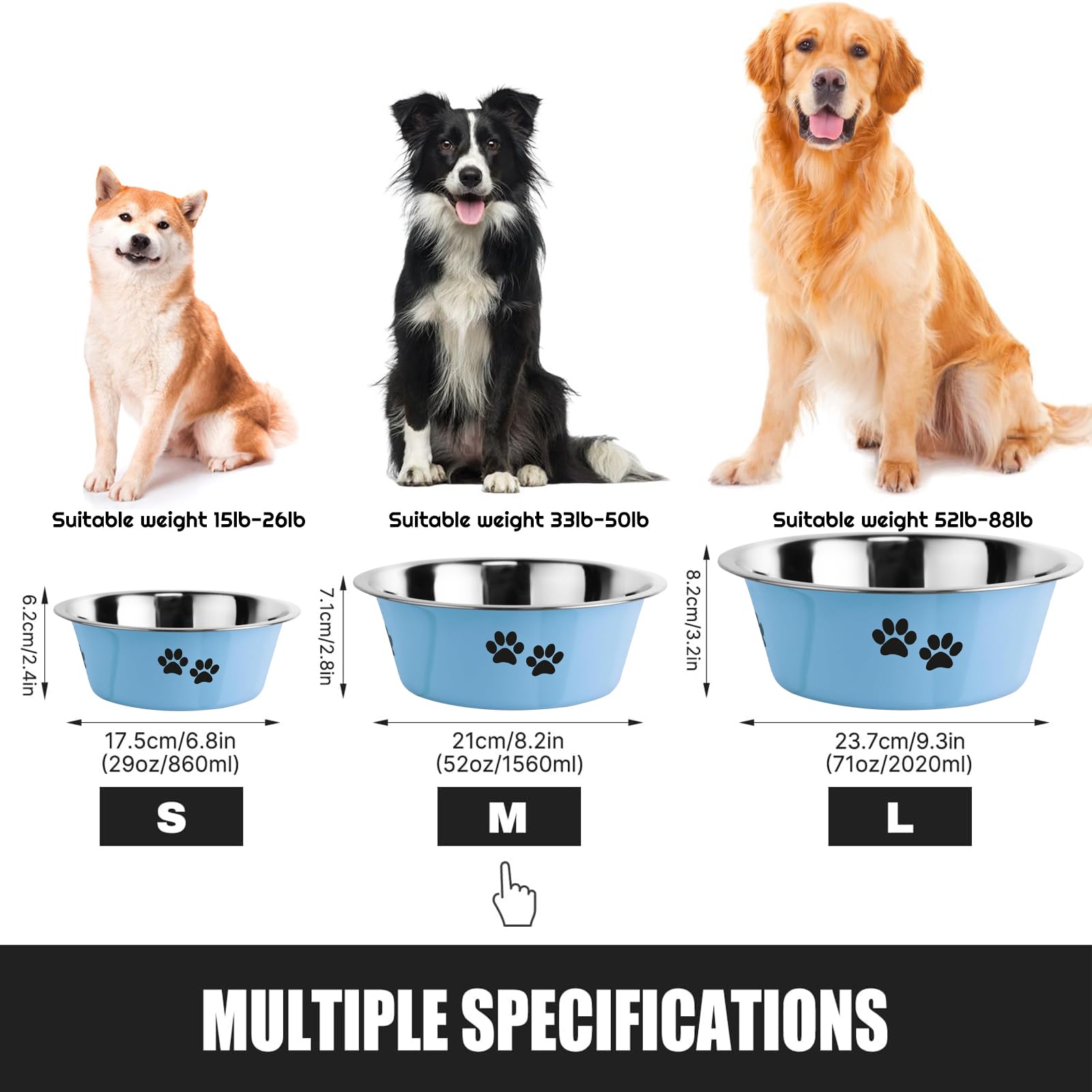 SUOXU Stainless Steel Dog Bowls - Image 3