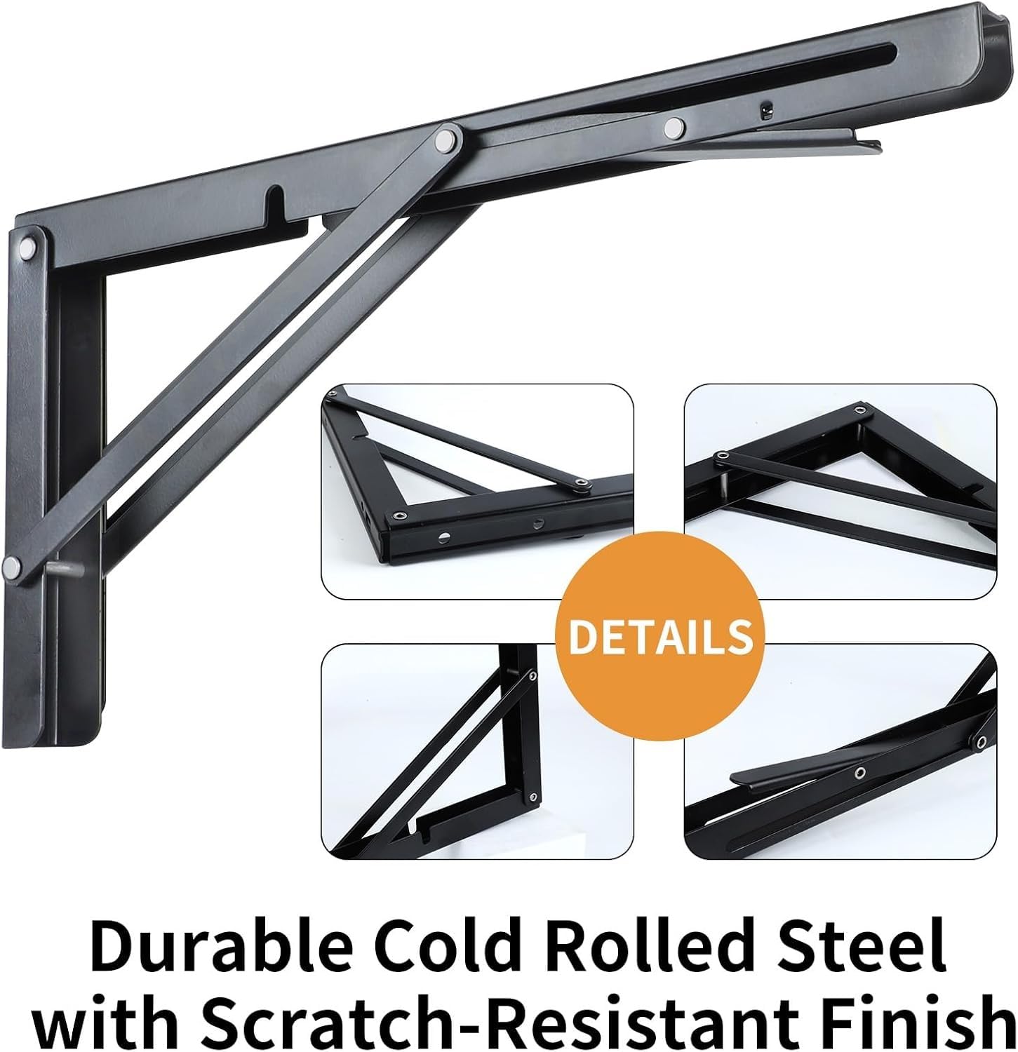 Zuogang Durable Stainless Steel Wall Mount Metal Shelf Bracket OEM