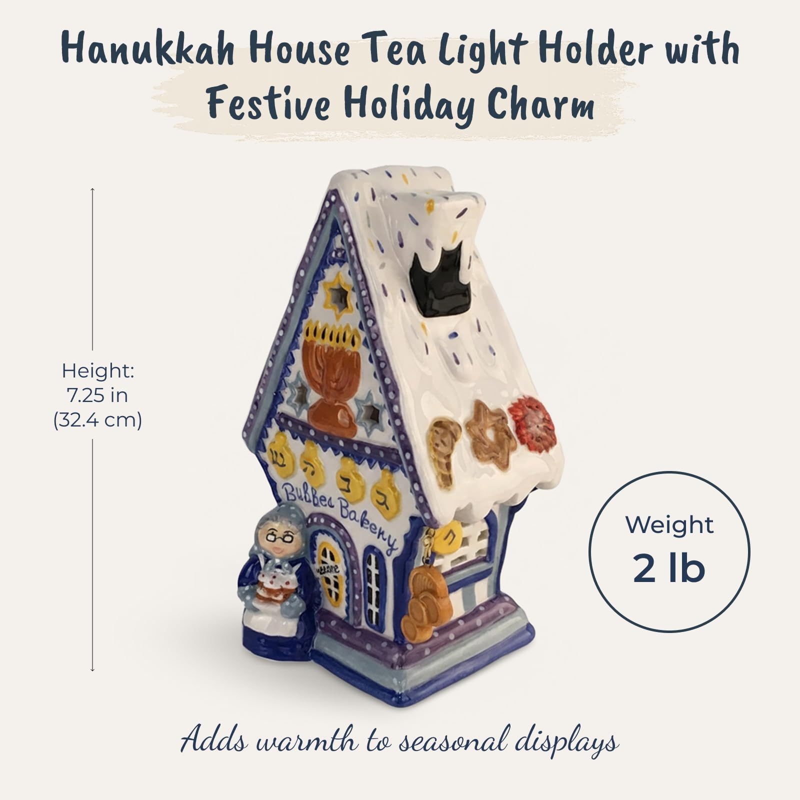 Blue Sky Clayworks 21023 Hanukkah House Portavelas