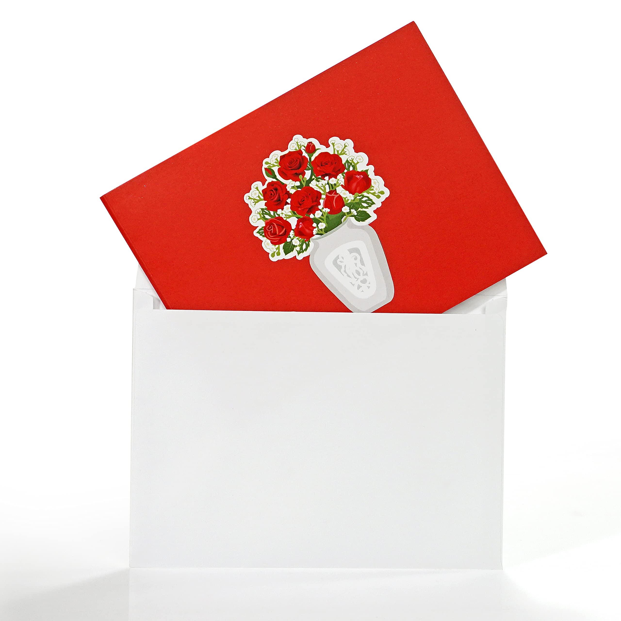 Biglietto Di Auguri Per Il Compleanno Felice Con Le Rose Rosse Illustrazione Vettoriale
