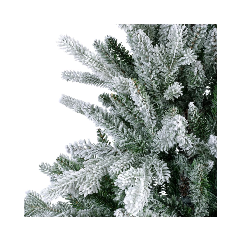 Albero Di Natale Merano Innevato 180 cm, Diametro 112 Cm