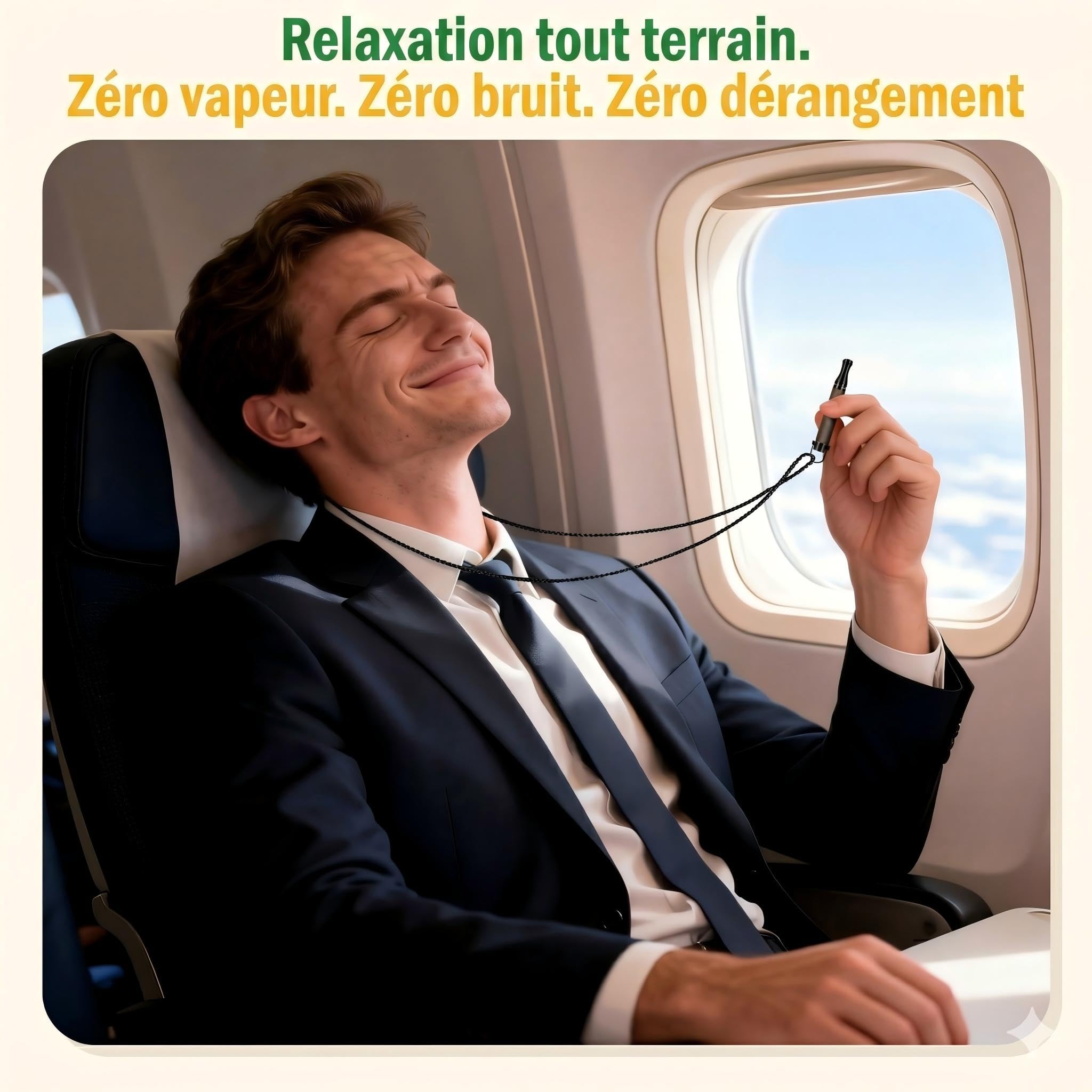 Collier de Respiration, Kit Inhalateur Aromathérapie, Réglable Résistance Portatif, Réutilisable,d'Entraînement à la Respiration Profonde pour Apaisement et Concentration