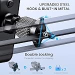 Qifutan Car Vent Phone Mount for Car [Military-Grade Hook Clip] Phone Stand for Car [Thick Cases Friendly] Air Vent Clip Cell Phone Holder for Smartphone, iPhone, Automobile Cradles Universal