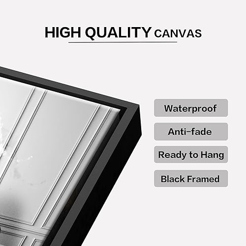 Vista 8 de Impresiones artísticas para pared de baño, divertidas impresiones artísticas sobre lienzo de perezoso enmarcado, cuadros en blanco y negro