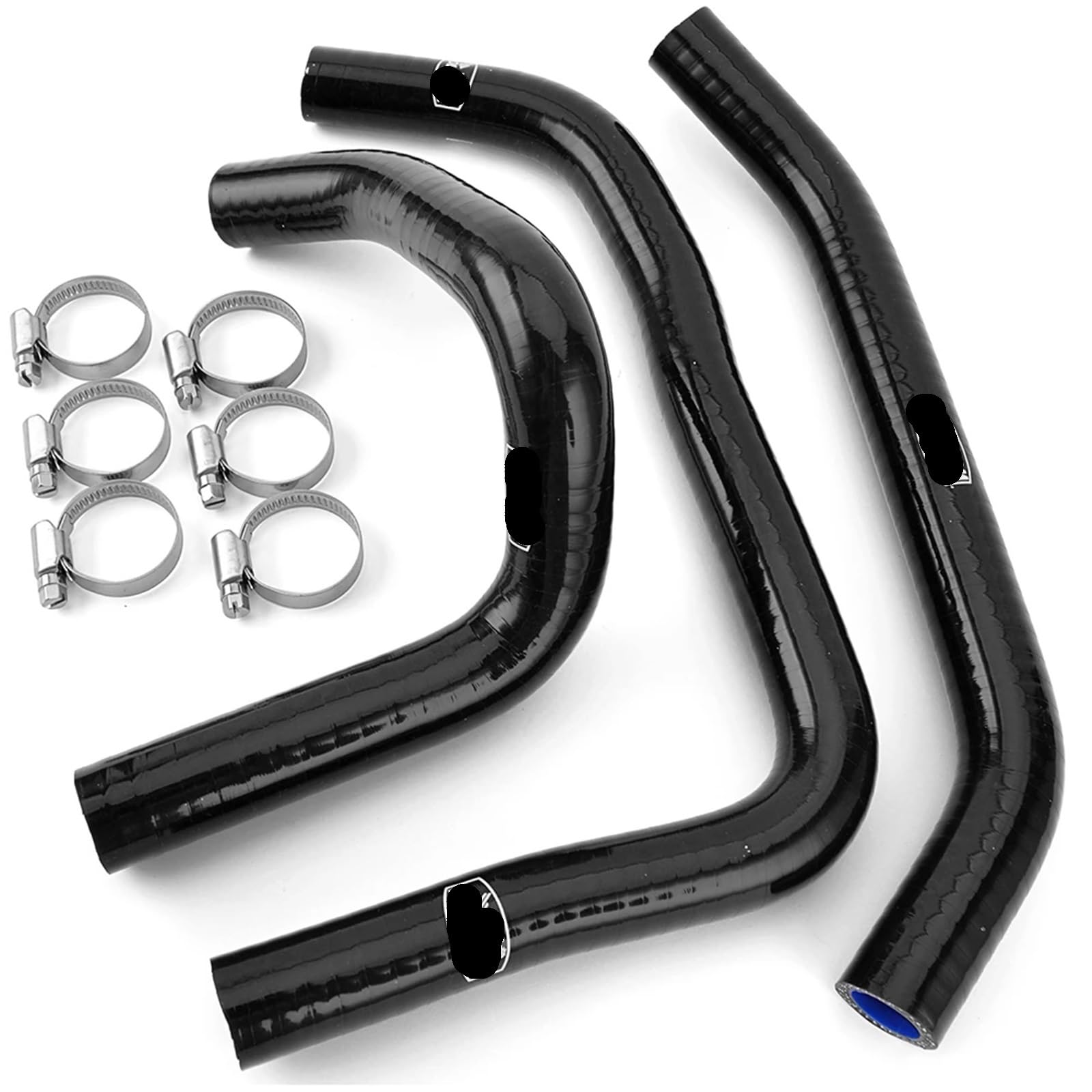 Kit manguera radiador silicona motocicleta Kawasaki ZX4R ZX4RR negro