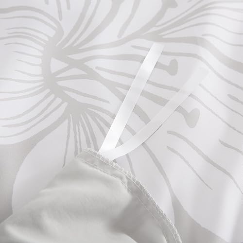 Miniatura 6 de DJY Juego de funda de edredón de 3 piezas, tamaño King, funda de edredón floral amarilla, elegante funda de edredón floral con 2 fundas de almohada,