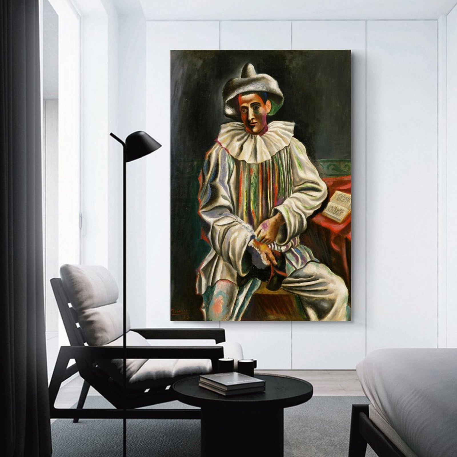 Amazon｜Pablo Picasso パブロ・ピカソ「ピエロ、道化師、1918年