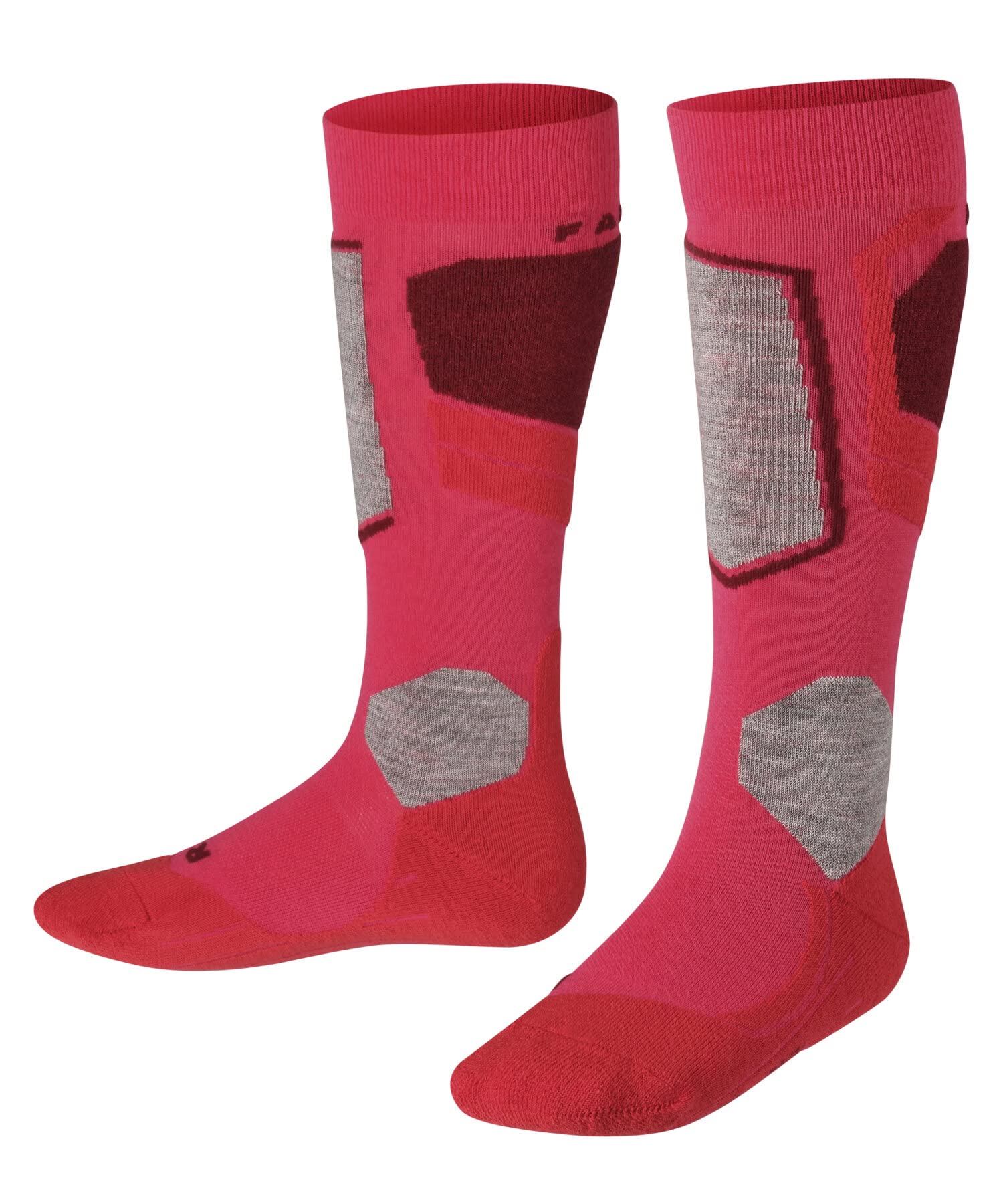 FALKE unisex niños Simple Stripes calcetín pantufla antideslizante impreso nubs en suela agarre mejorado costura plana gruesa en la zona de los pies transpirable sostenible algodón 1 par