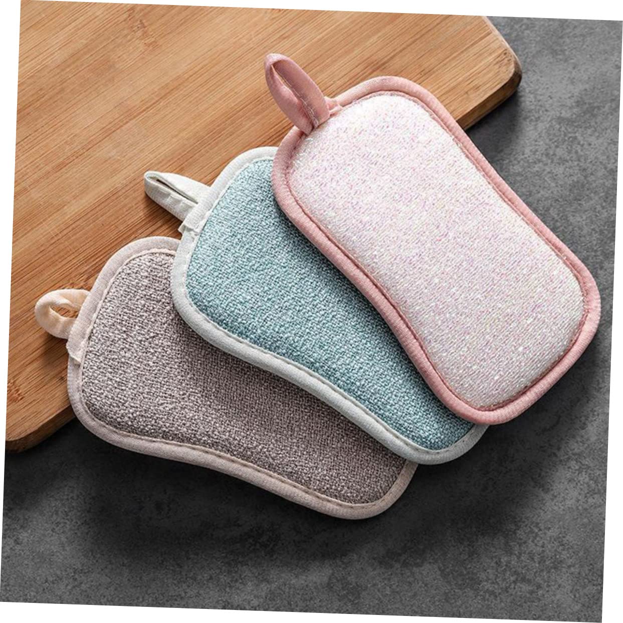 Alipis 30pièces Éponge De Nettoyage De Cuisine Éponge Récurer Multifonction pour Vaisselle Pots Et Évier Absorbante Et