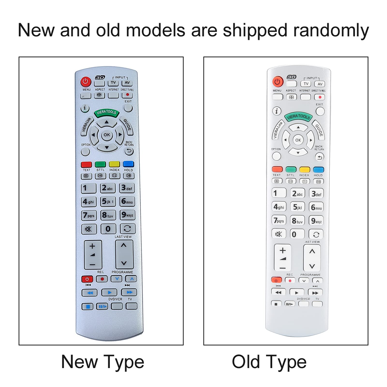 Bewinner TV Remote Control for Panasonic N2QAYB000504 N2QAYB000673 N2QAYB000785 TX-L37EW30 TX-L42ES31 Replacement Remote Control for Panasonic - Image 2
