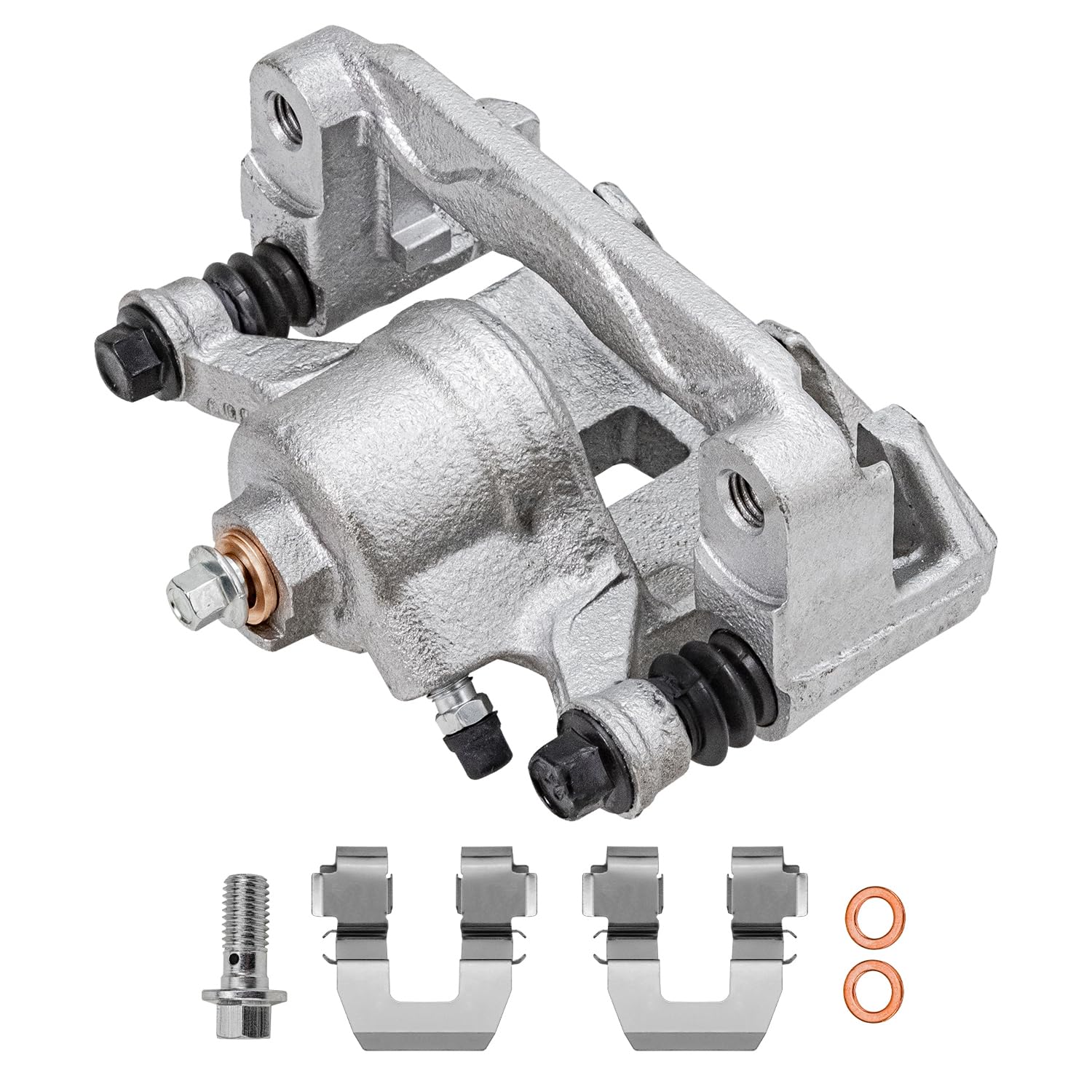 Front & Rear Brake Caliper Set Of 4 With Brackets For Dodge Durango (2011-2018) & Jeep Grand Cherokee (2011-2017) - 3.6L, 5.7L, 3.0L Engines