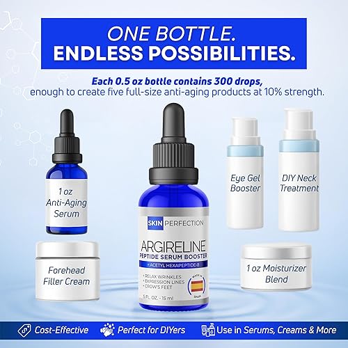 Miniatura 8 de Skin Perfection Argireline Solución de péptidos de suero acetil hexapéptido-8 Diy suero antienvejecimiento Argireline Booster Reducción de arrugas