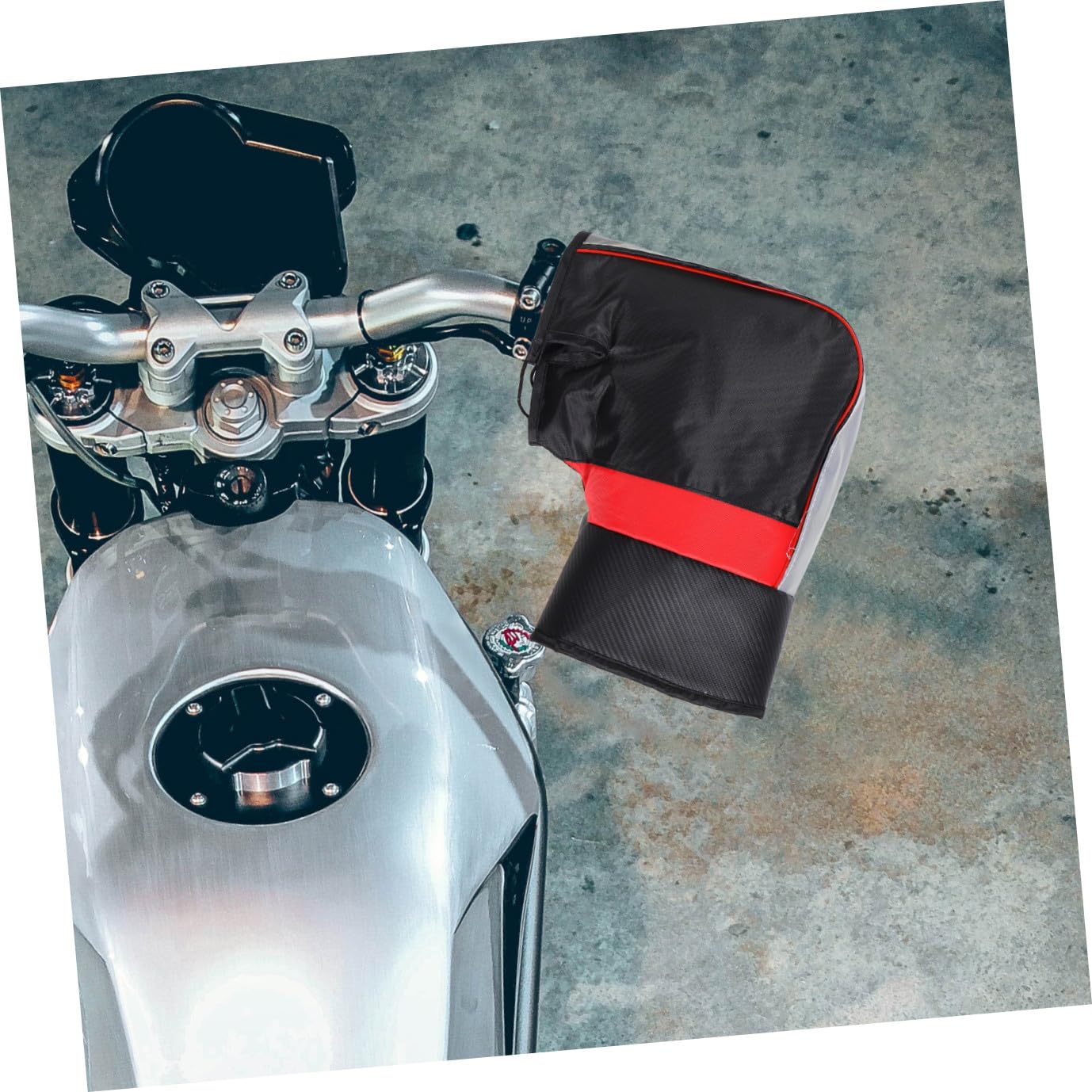OUNONA Guanti da Moto Invernali Antivento e Impermeabili Spessi e Caldi per Scooter Design Spesso per Mantenere le Mani Calde in Inverno Adattabili Vari Modelli di Moto Elettrica