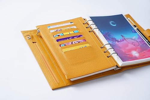 Miniatura 4 de Moterm Cremallera Flyleaf para organizador A5, con ranuras para tarjetas (Pebble-Taupe)