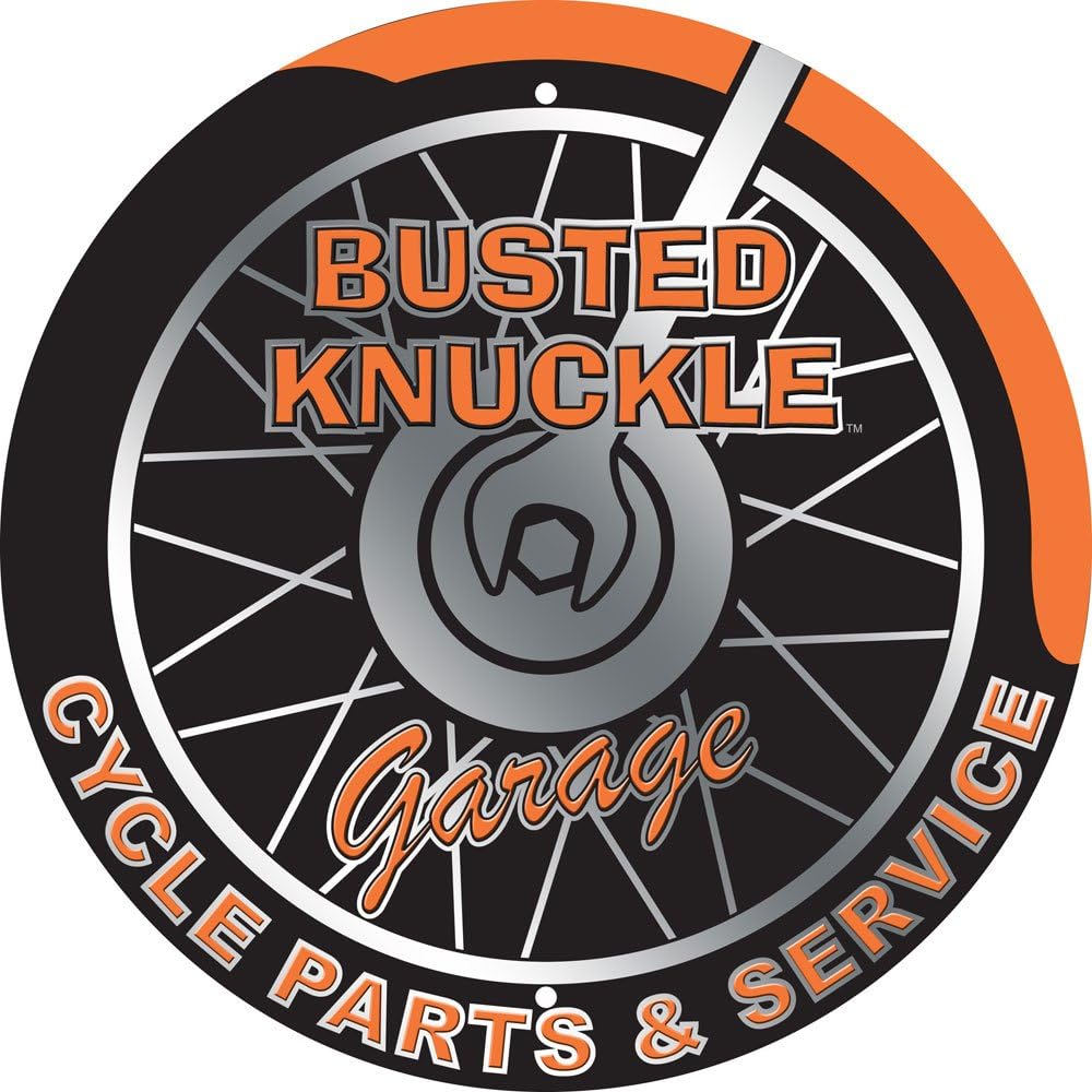 Busted Knuckle Garage BKGSRBKM2 Cycle Sign Automotive