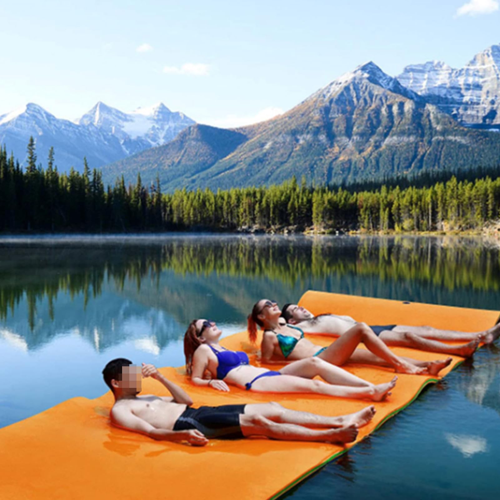 Tapis aquatique flottant de piscine et plage, matelas en mousse XPE pour l'océan