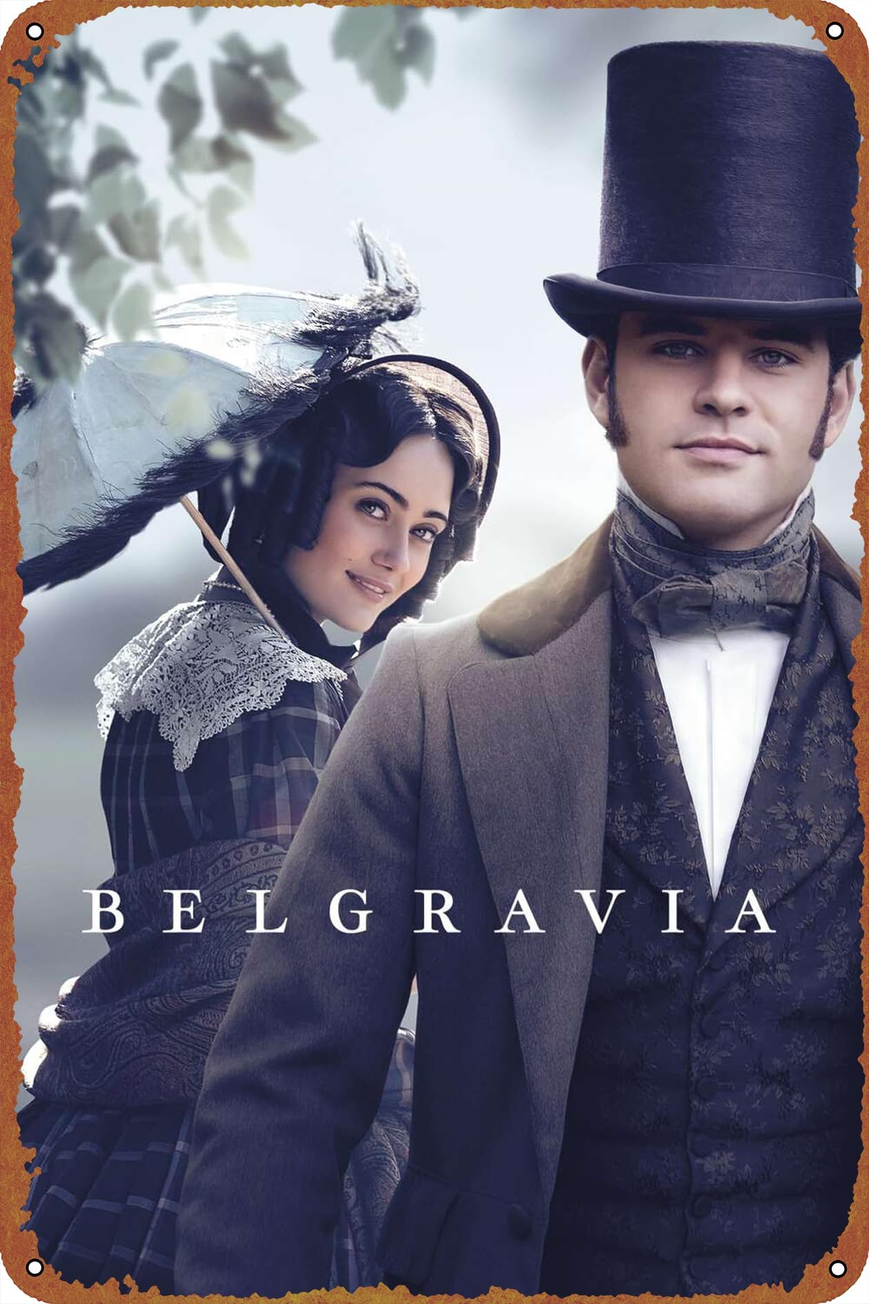 Belgravia Garden Club Bedroom Office Coffee Bar Wall Art Retro Poster Tin Signs 12X8 Inch