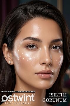 Ostwint Collagen Midnight Glow Night Mask Gece Maskesi 100 ml Kolajen Destekli Nemlendirici Cilt Bakım Maskesi