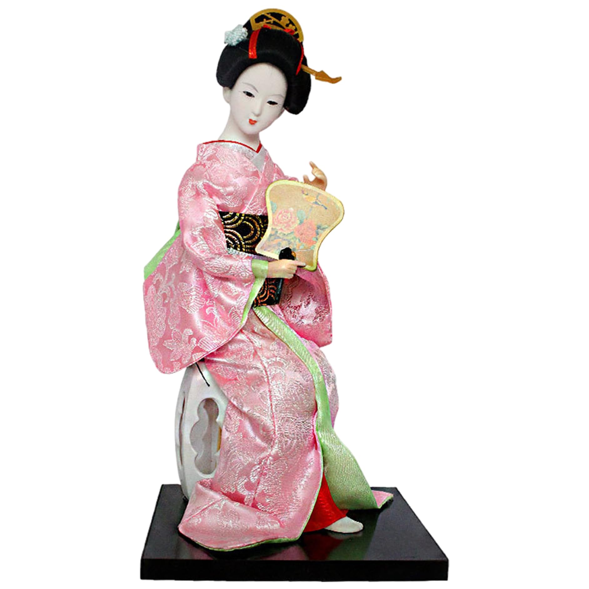 Uanqfegy Style-3 Traditional Japanese Geisha Doll, 12 Inch Realistic Collectible Kimono Asian Doll For Home Decor Display, Style 3