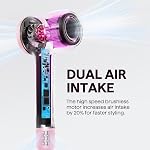Séchoir à cheveux, Wavytalk Tournevis Pro Séchoir à cheveux rapide avec diffuseur, sèche-cheveux haute vitesse 110,000 RPM, Pro Ions négatifs pour réduire les dommages, lissage des frisottis, 3 Régimes & 3 Temps, Blush