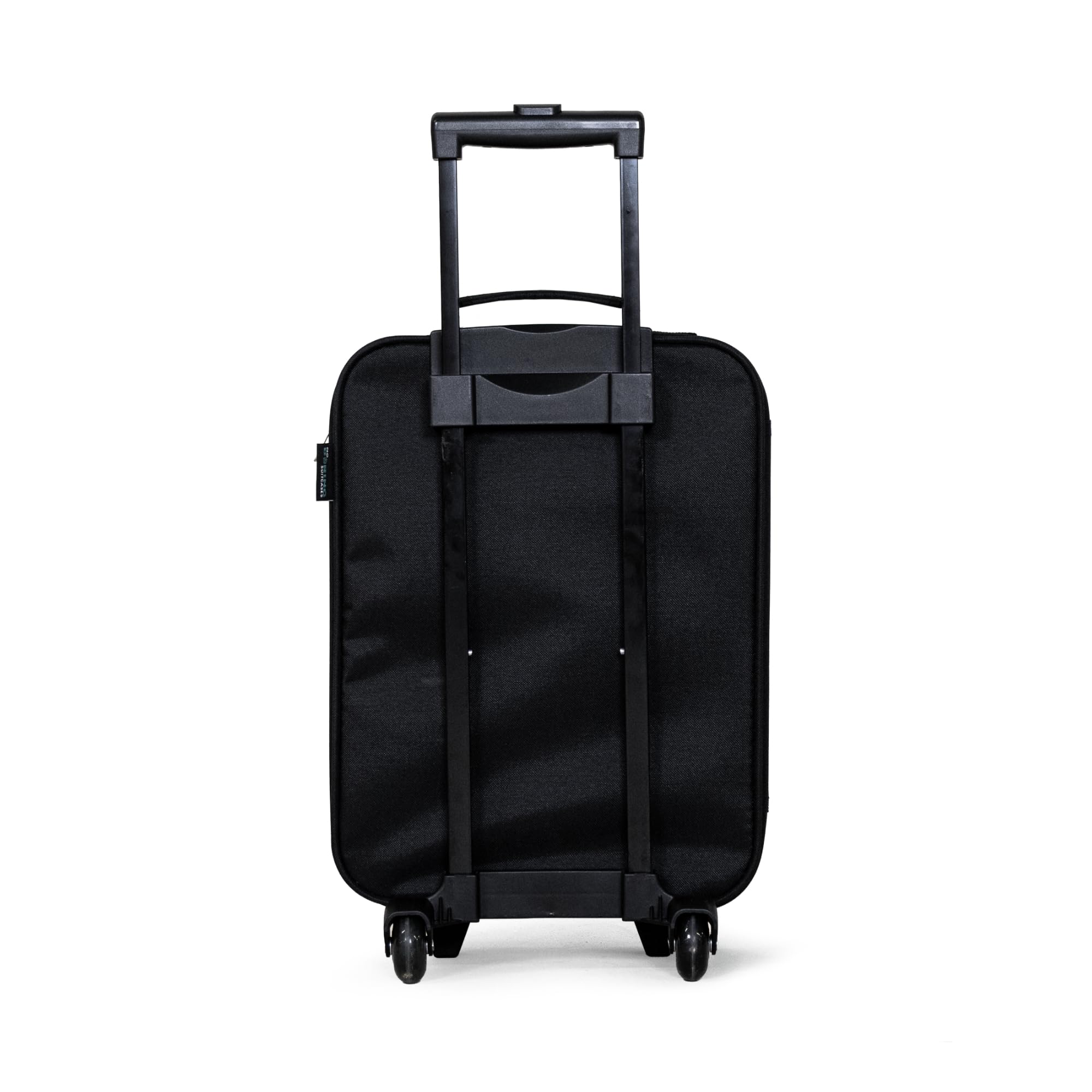 NoBoringSuitcases.com® Kinderkoffer Klein Personalisiert mit Name 48x31x19 cm Rollkoffer Kleiner Kinder Koffer mit LED Rollen Kindertrolley für Kind Traktor - Grün - Abstrakt
