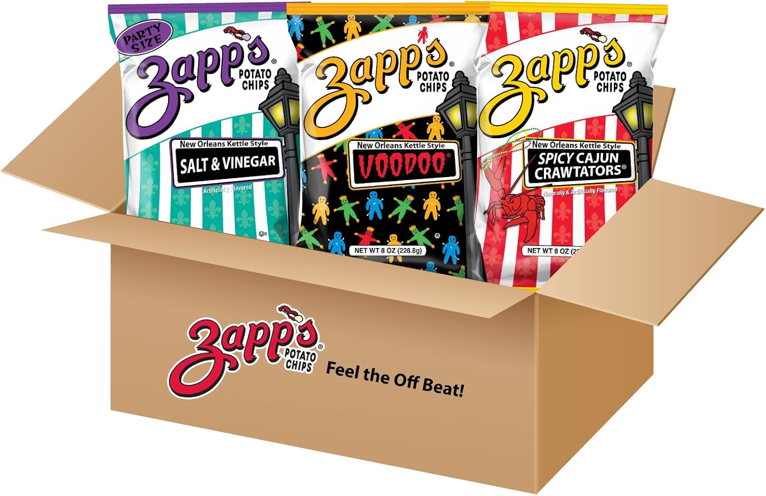 Zapp's Custom Kettle Potato Chip 3 Bag Bundle