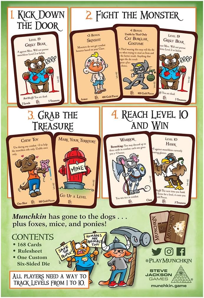 Steve Jackson Games Munchkin Tails, Green