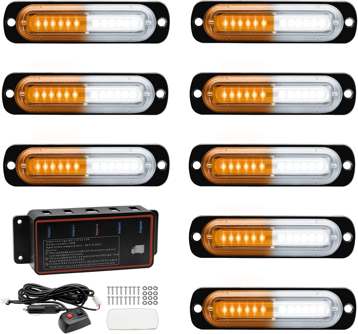 QKVCX Led Emergency Strobe Lights for Truck Vehicle ATVs