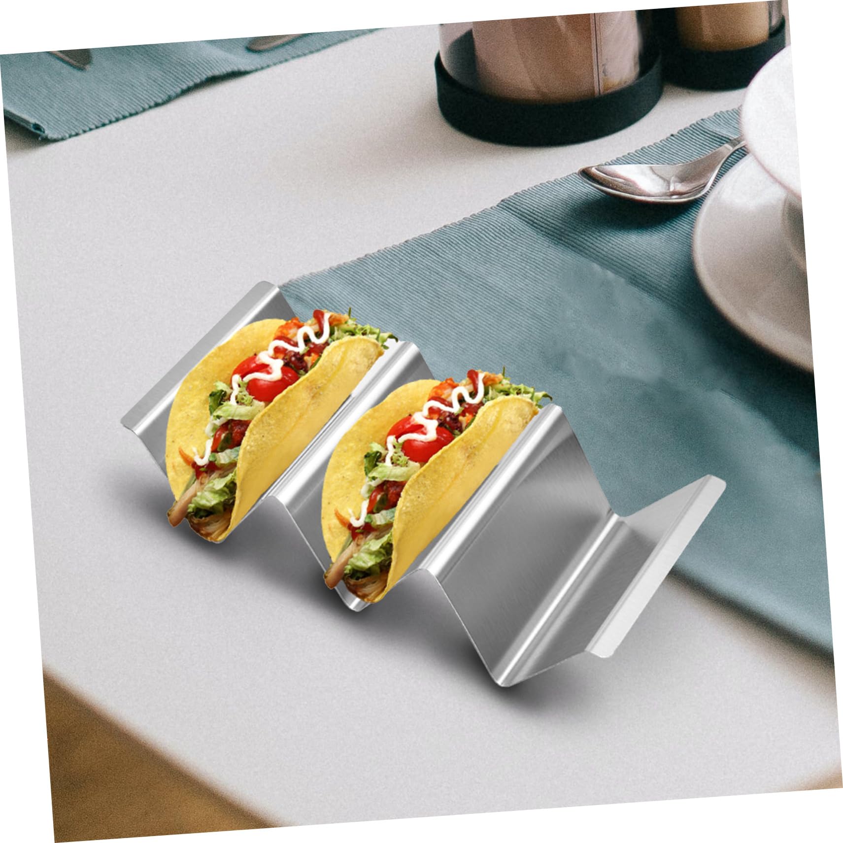 Soporte Piezas Tacos 3 Acero 4 Ranuras Inoxidable